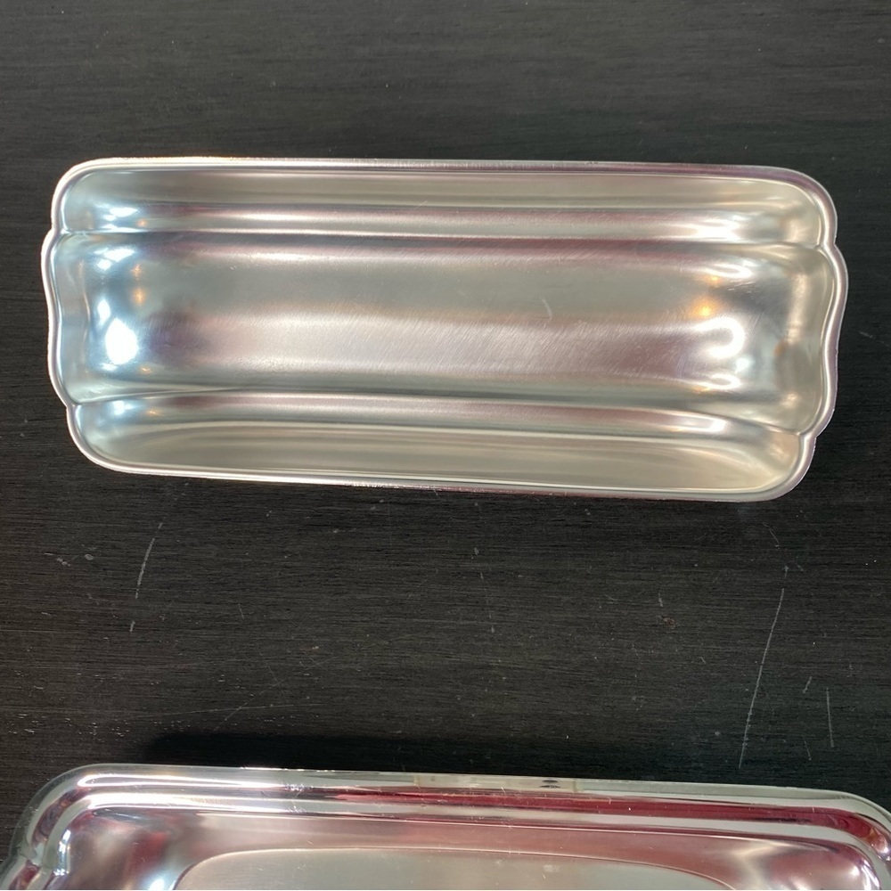 BRISTOL SILVER by POOLE Silver Plate Vintage Covered Butter Dish w Glass Insert - Picture 8 of 13